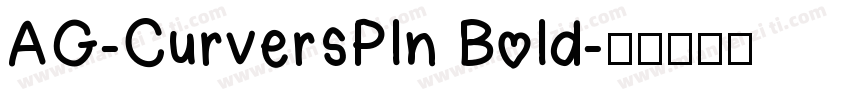 AG-CurversPln Bold字体转换